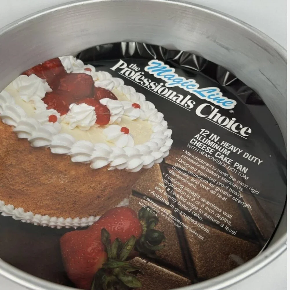 Vintage New Magic Line Cheese Cake Pan Aluminum Round 12
